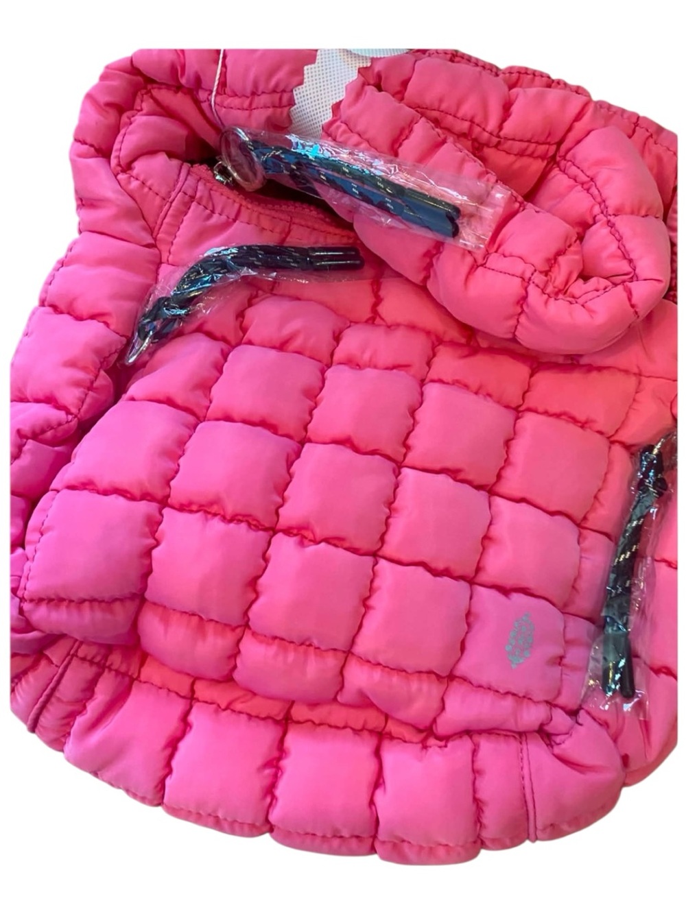 NWT Free People Carry All Bag BUMBLE GUM PINK - Picture 3 of 5